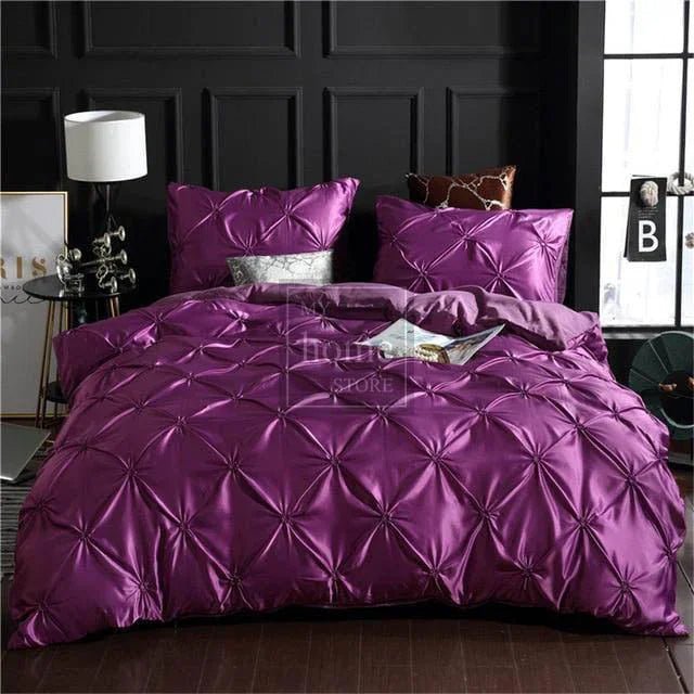 Silk Pintuck Duvet Set - myhomestore.com.pk