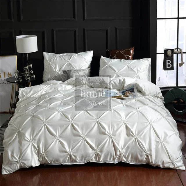 Silk Pintuck Duvet Set - myhomestore.com.pk