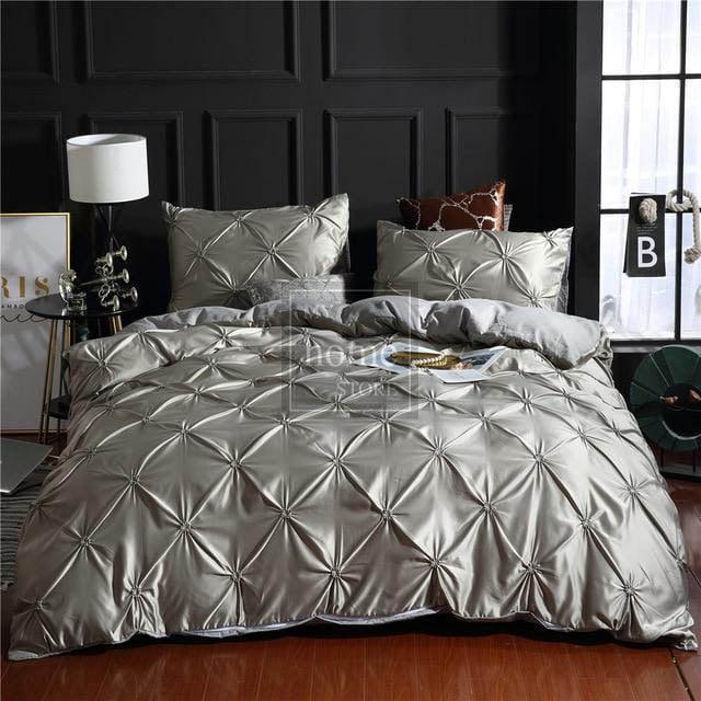 Silk Pintuck Duvet Set - myhomestore.com.pk