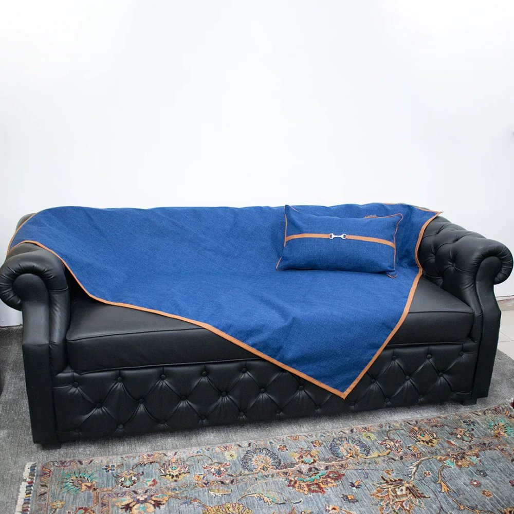 Sofa Throw (Blue) - myhomestore.com.pk