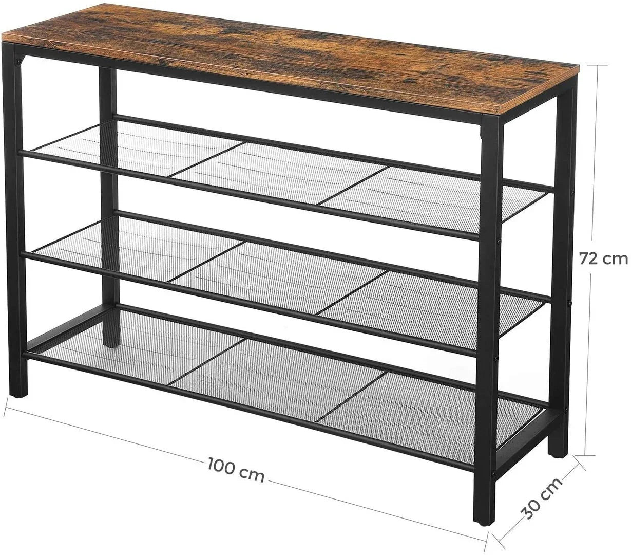 Roomy Industrial Style Shoe Rack - myhomestore.com.pk