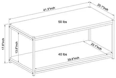 Table with Iron Frame - Stylish & Sturdy Design - myhomestore.com.pk
