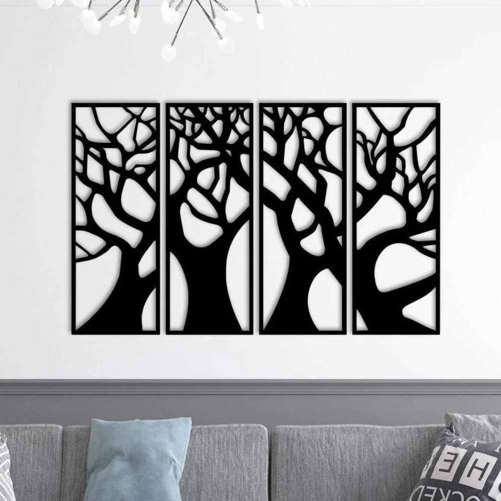 Tree Metal Wall Art Decor - myhomestore.com.pk