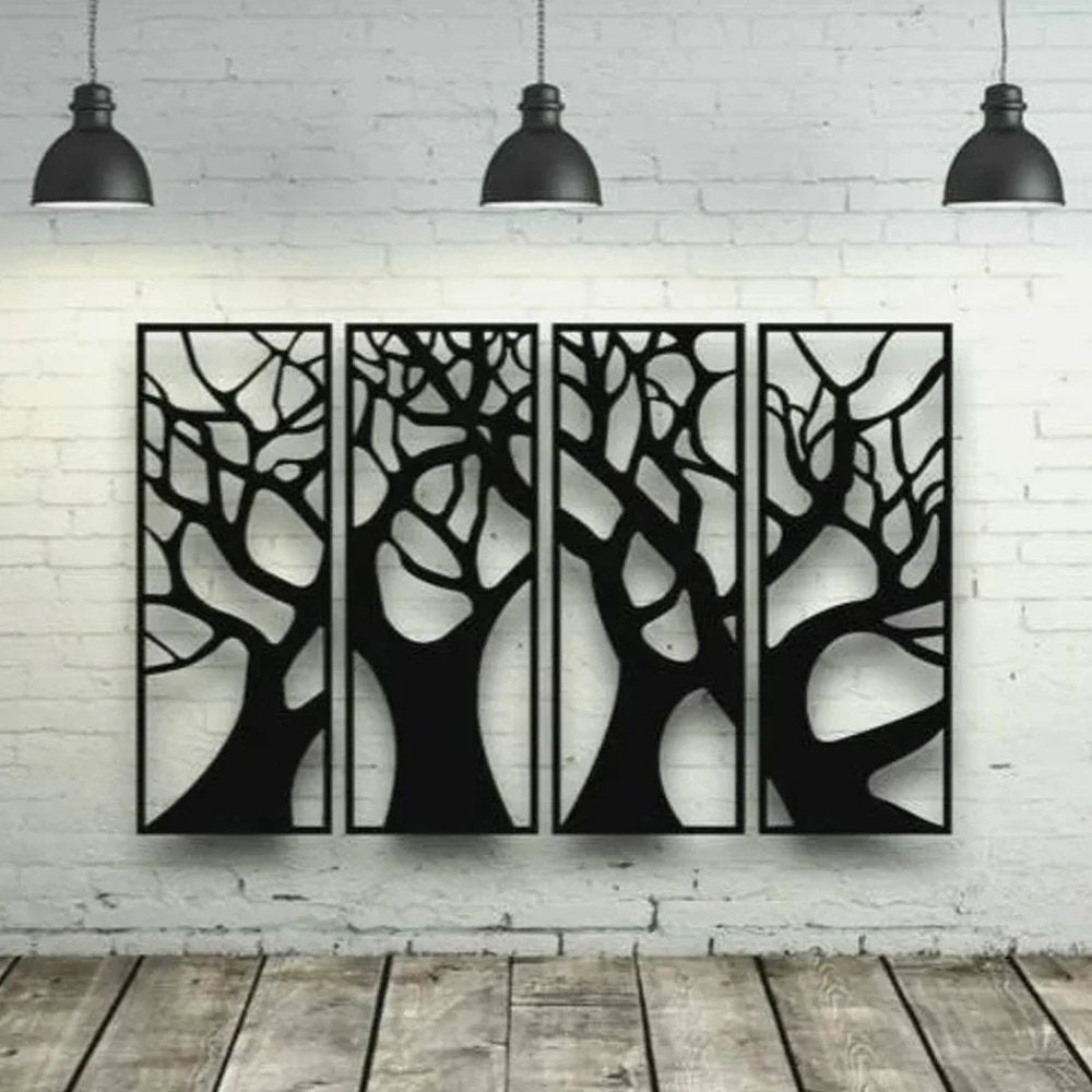 Tree Metal Wall Art Decor - myhomestore.com.pk