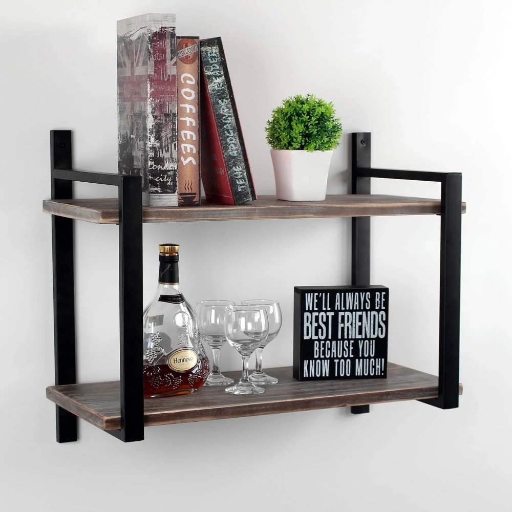Weven Industrial Pipe Shelving Wall Mounted - myhomestore.com.pk