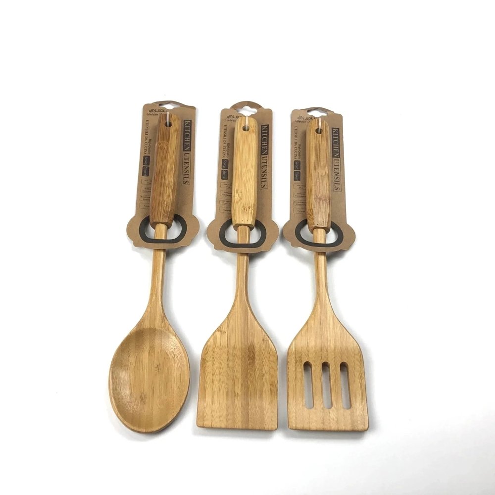 Wooden Cooking Spoons And Spatulas - Jinjiali Golden Bamboo - myhomestore.com.pk