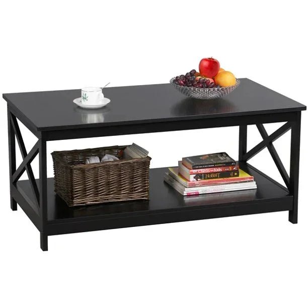 X - Design center Table with Side Table Black - myhomestore.com.pk