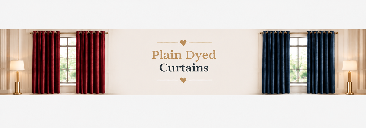 Plain Dyed Curtains – Minimal & Elegant Window Styling - myhomestore.com.pk