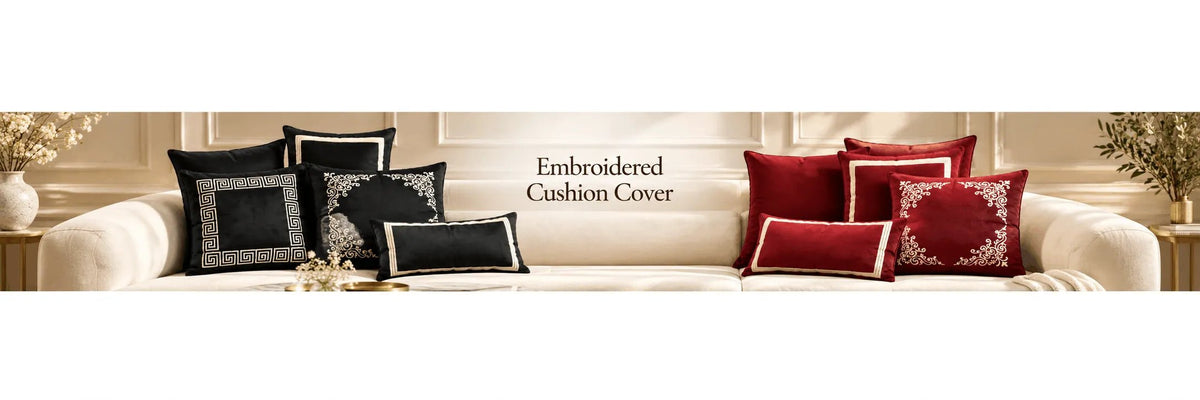 Embroidered Cushion Cover - myhomestore.com.pk