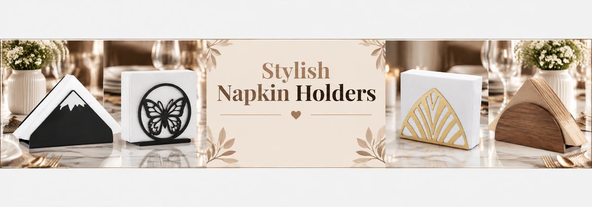 Stylish Napkin Holders – Elegant Dining Table Accessories - myhomestore.com.pk