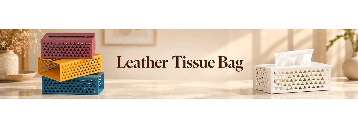 Leather Tissue Bag - myhomestore.com.pk