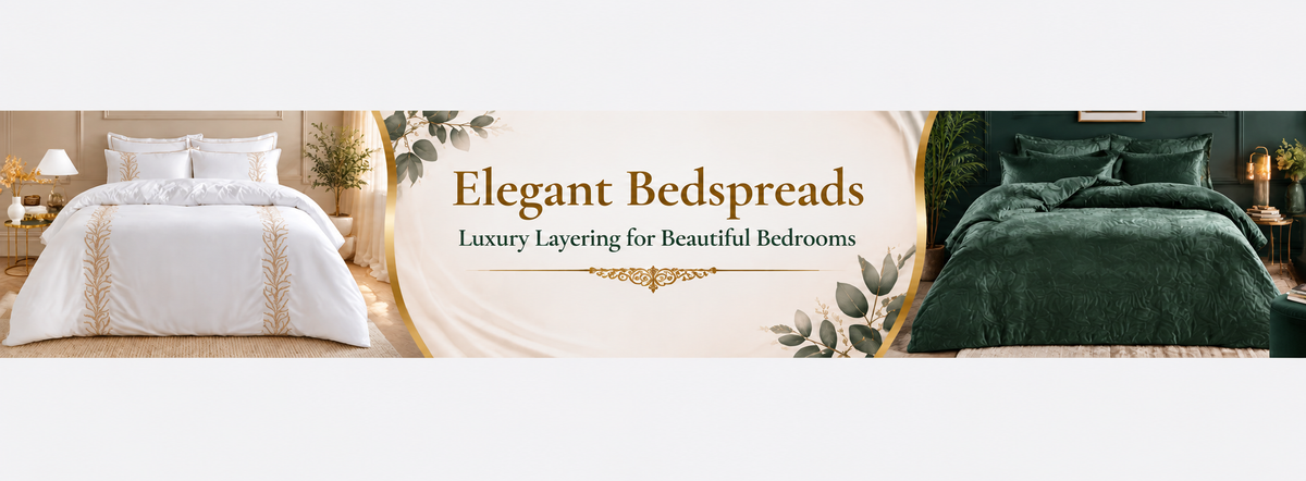 Elegant Bedspreads – Luxury Layering for Beautiful Bedrooms - myhomestore.com.pk