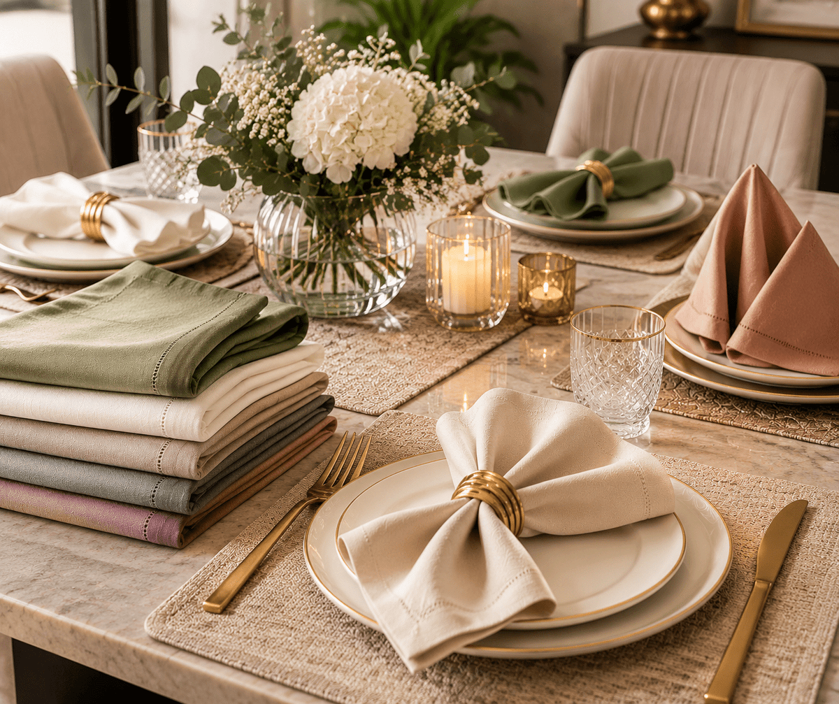 Premium Table Napkins – Elegant Dining Essentials for Every Occasion - myhomestore.com.pk