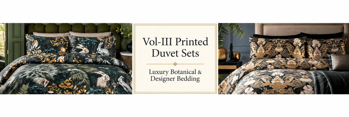 Vol-III Printed Duvet Sets – Luxury Botanical & Designer Bedding - myhomestore.com.pk