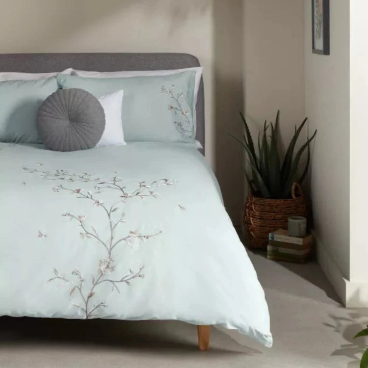 Chinese Blossom Embroidery Duvet Set