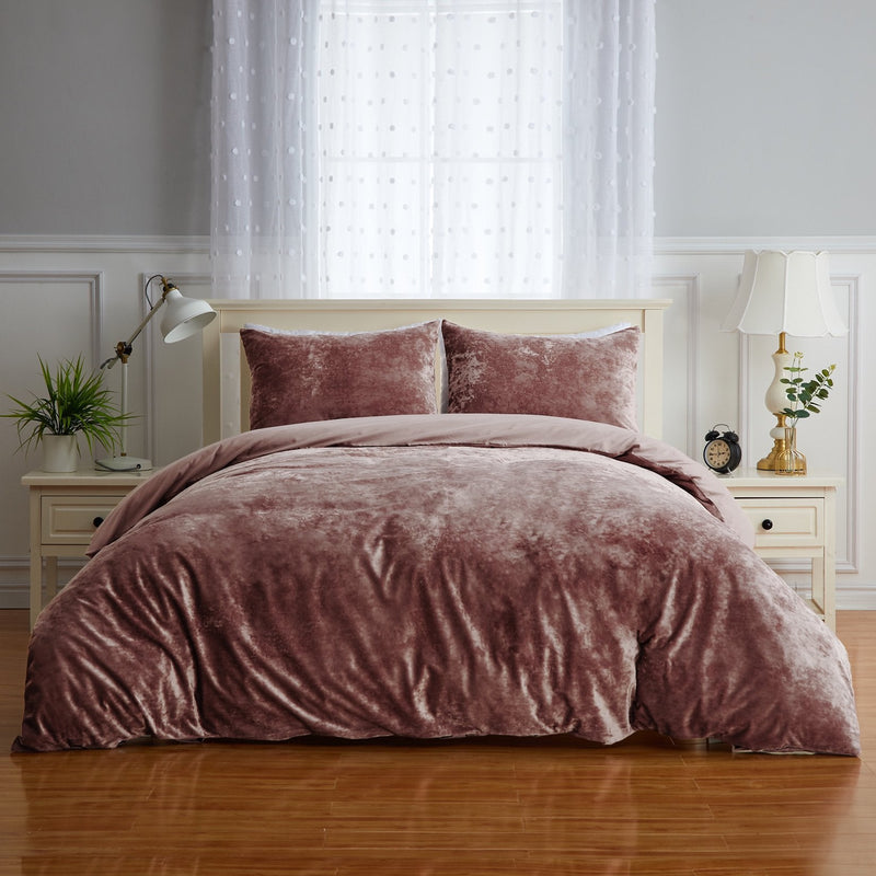 Luxury Velvet Duvet Set (Plain)