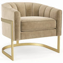 Elegance Armchair with Metal Frame - myhomestore.com.pk