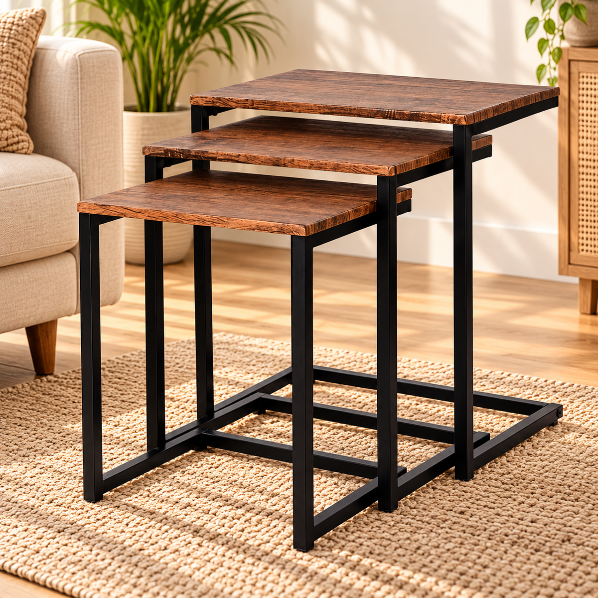 3pc Stacking Nesting Coffee Table