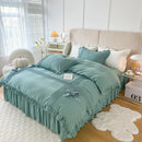 Ruffle With Pleat Duvet Set - myhomestore.com.pk