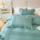 Ruffle With Pleat Duvet Set - myhomestore.com.pk