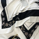 Flowers Butterfly Dragonfly Embroidery Duvet Set - myhomestore.com.pk