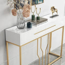 Modern Narrow Console Table with Storage Entryway Table with Drawers - myhomestore.com.pk