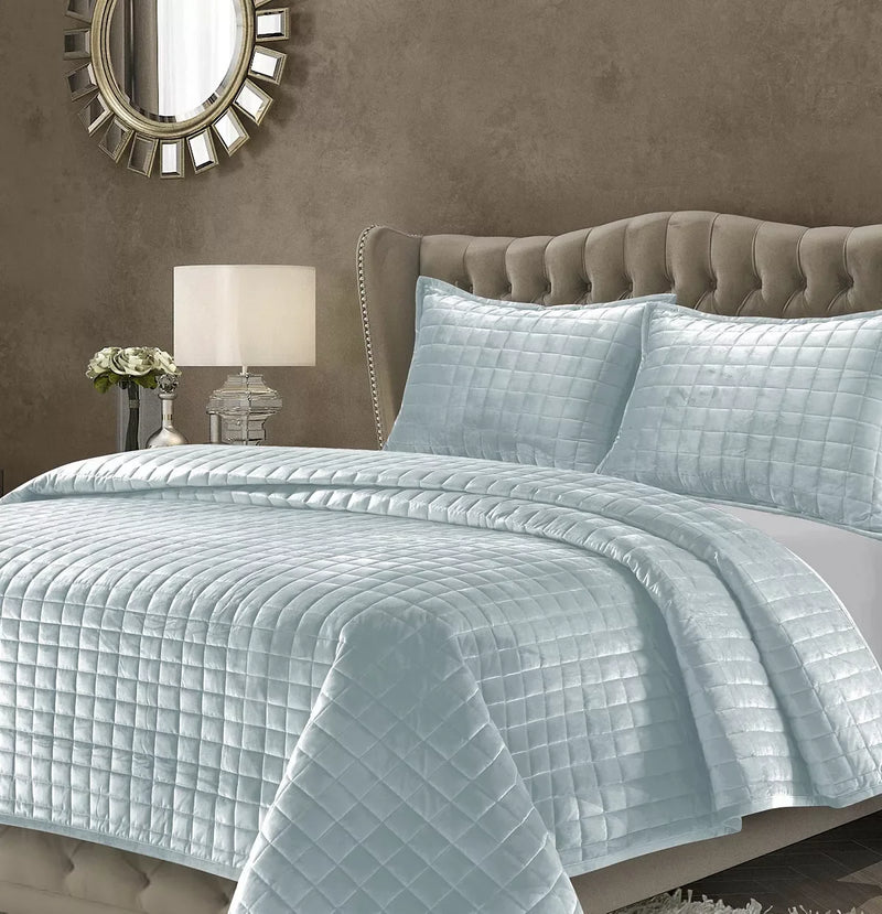 Velvet Bedspread Square Box Stitch