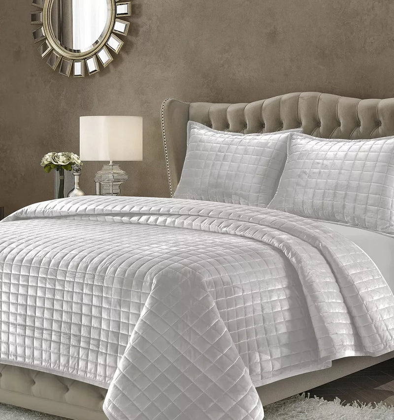 Velvet Bedspread Square Box Stitch
