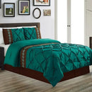Luxury Pintuck with Printed Patch Duvet - myhomestore.com.pk