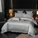 Cotton satin Embroidery duvet set - myhomestore.com.pk