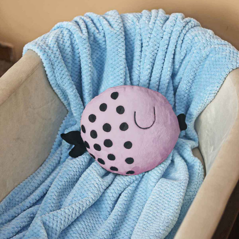 Bubba Fish Baby Cushion Lilac