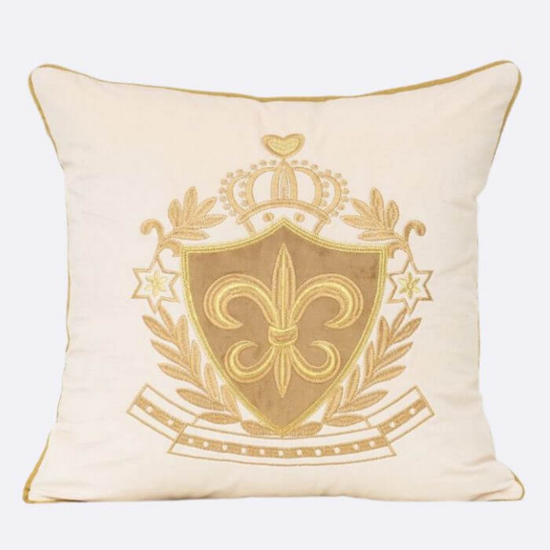 Royal Embroidered Velvet Cushion Cover