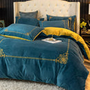 Winter Thick Coral Velvet Duvet Set - myhomestore.com.pk