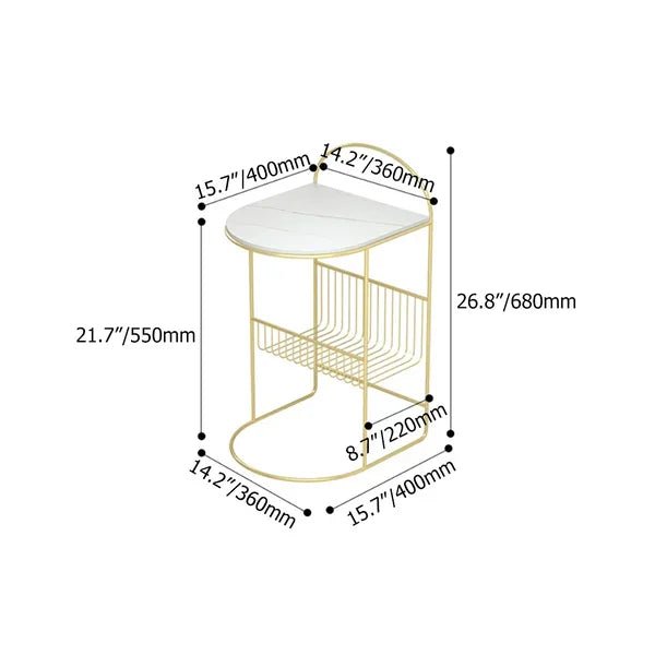 14" Nordic Black Nightstand - myhomestore.com.pk