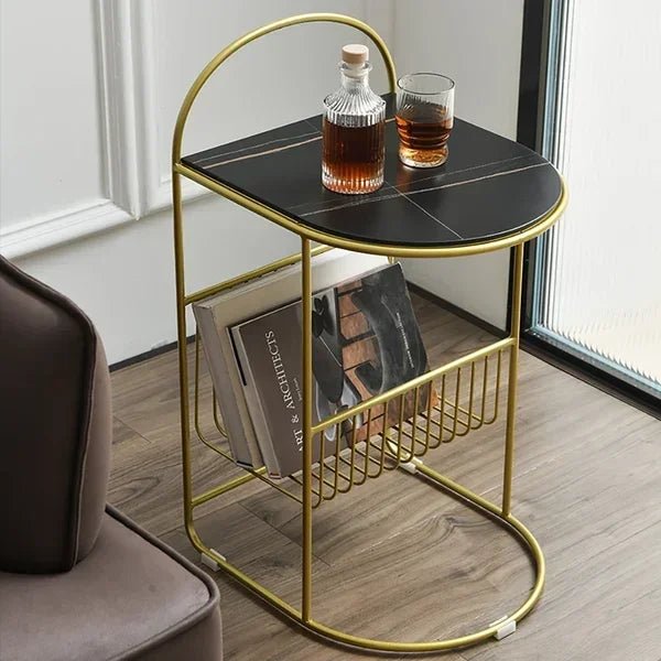 14" Nordic Black Nightstand - myhomestore.com.pk