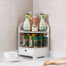 Makeup Floor Corner Organizer Rack - myhomestore.com.pk