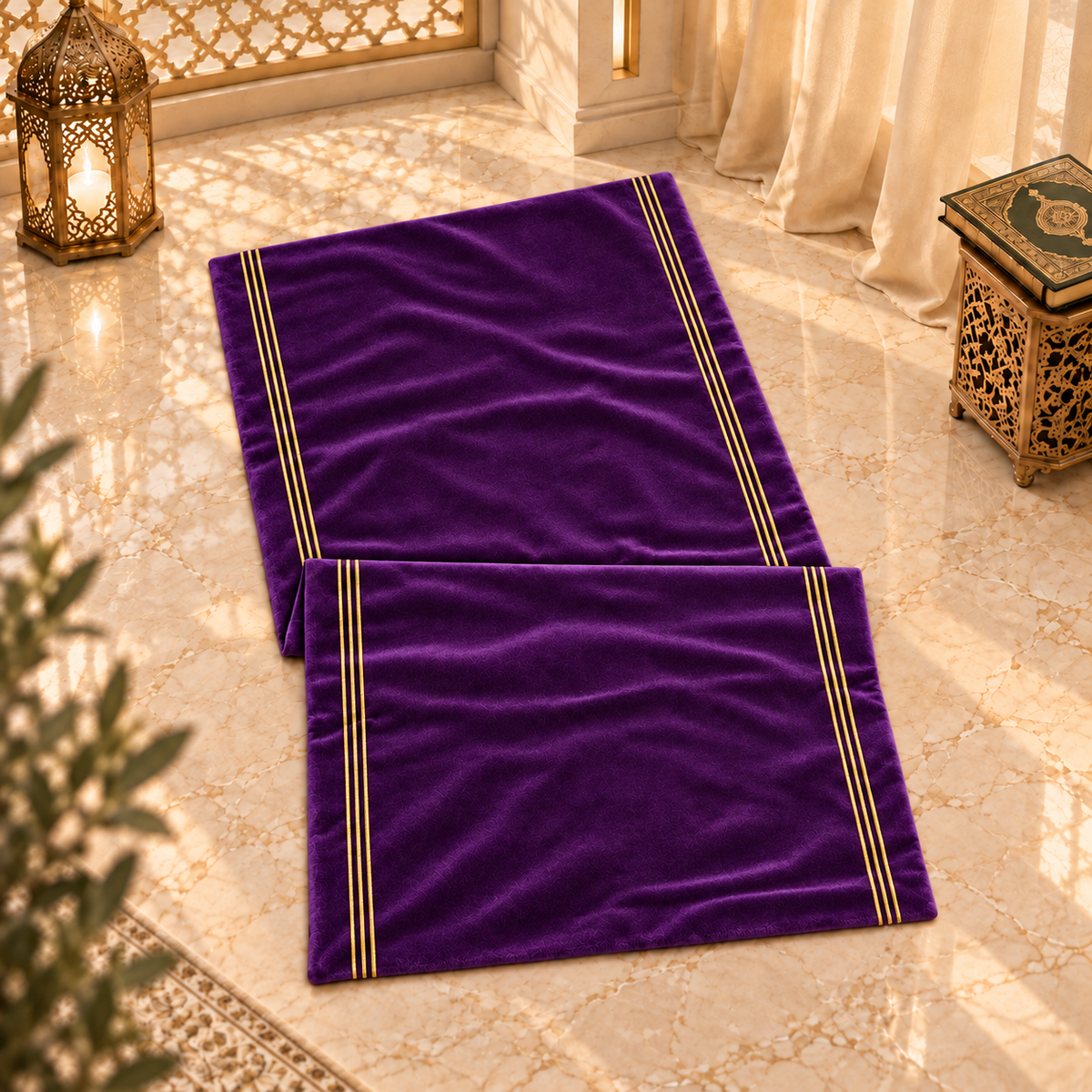 Luxury Baratta Line Velvet Prayer Mat