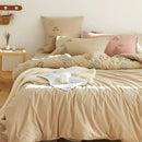 Embroidered Duvet Set Plants Design