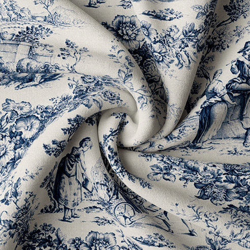 Navy Printed Bedding Duvet Set