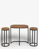 Round Nesting Living Lounge Bedroom Side Tables (Set of 3) - myhomestore.com.pk
