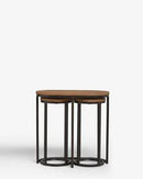 Round Nesting Living Lounge Bedroom Side Tables (Set of 3) - myhomestore.com.pk