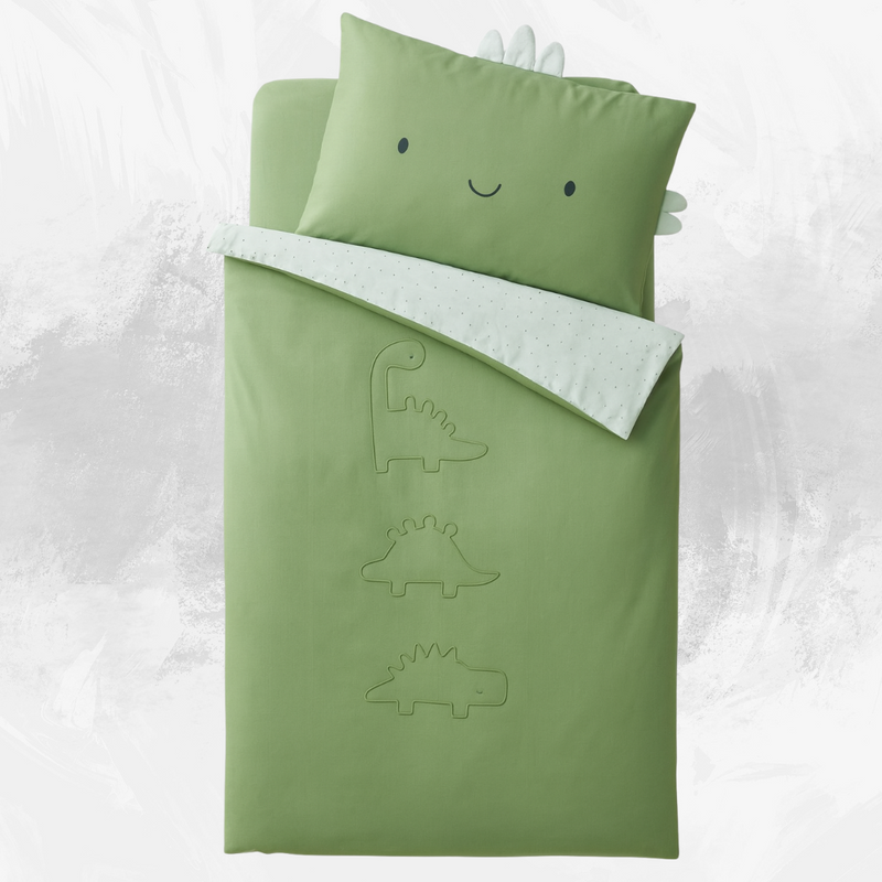 Kids Embroidered Comforter and Pillow