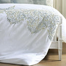 Luxury Green Cotton Satin Embroidery Duvet Set - myhomestore.com.pk