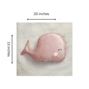 Pink Whale Baby Cushion - myhomestore.com.pk