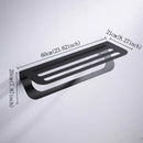 Elegant Black Towel Bar Towel Rack - myhomestore.com.pk