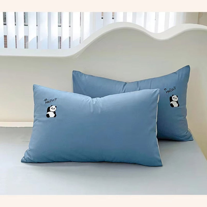 Embroidery Duvet Set( hello panda)