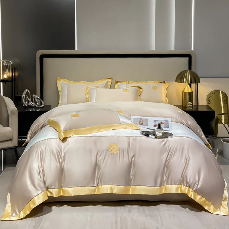 Modern Luxury Embroidery Duvet Set