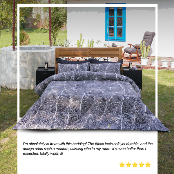 Tropical Printing Bedding Duvet Set – Soft & Vibrant Design