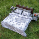 Grey Printed Duvet Set