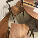 Handcrafted MDF and Metal Frame Dining Chair - myhomestore.com.pk